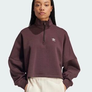 Adidas Women's Cocoa Quarter-Zip Sweatshirt